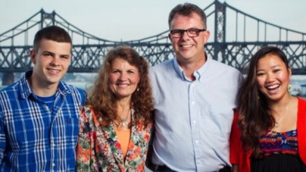 Canadian couple, center, accused of spying in China.